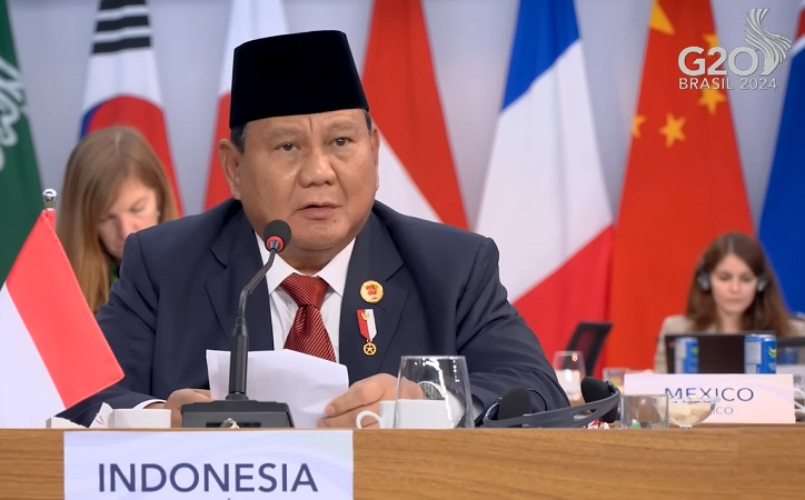 KTT G20 Brasil, Prabowo Desak Gencatan Senjata di Gaza dan Ukraina