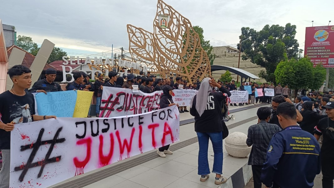 Aksi Justice For Juwita Desak Pengungkapan Motif Pembunuhan