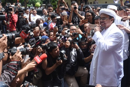 Pemeriksaan Polda Metro, Rizieq Bantah Pertemuan Rencanakan Makar