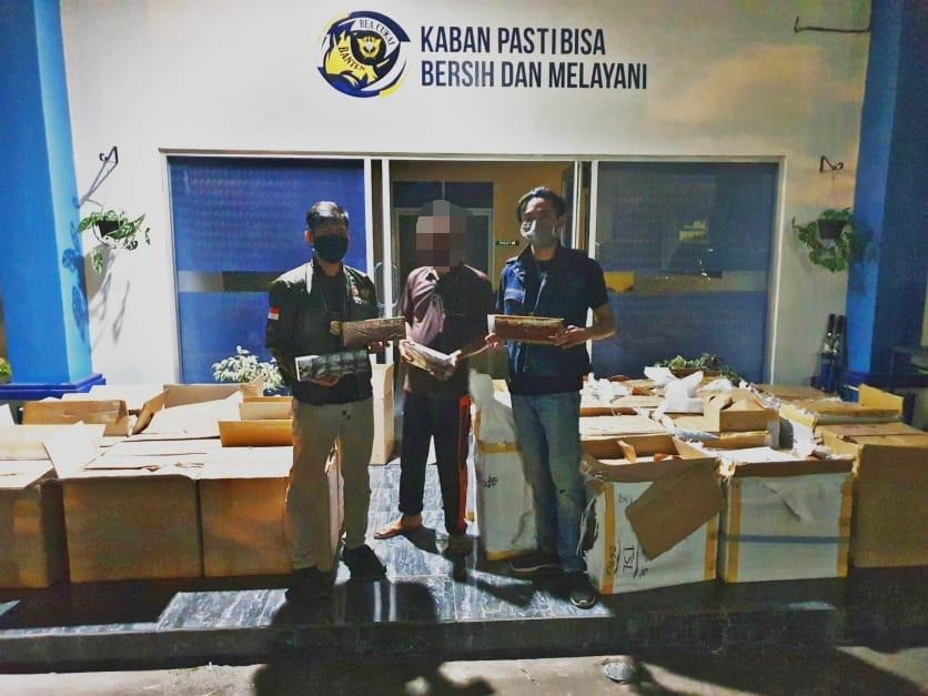 Penindakan Oleh Tim P2 Kanwil DJBC Banten Terhadap 488.000 Rokok Ilegal
