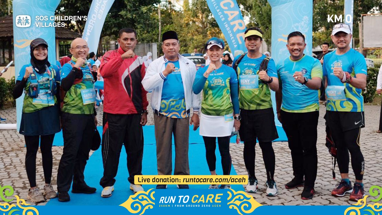 Memulai dari Meulaboh, Lima Pelari Run To Care Dedikasikan 250 KM Untuk #AnakAcehHebat