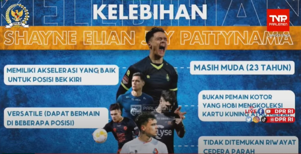 DPR Setujui Naturalisasi Pesepakbola Shayne Pattynama