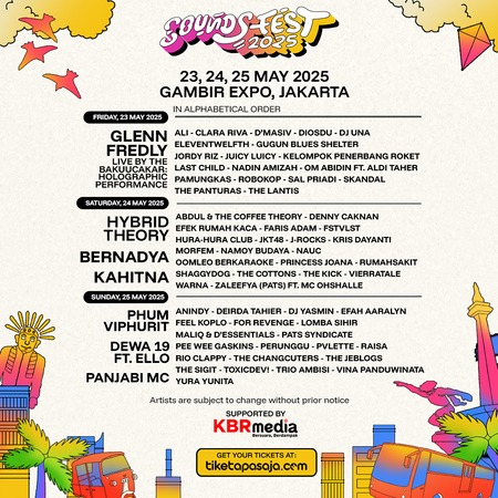 SOUNDSFEST Jakarta 2025: Festival Musik 3 Hari dengan 68 Penampil Lokal & Internasional