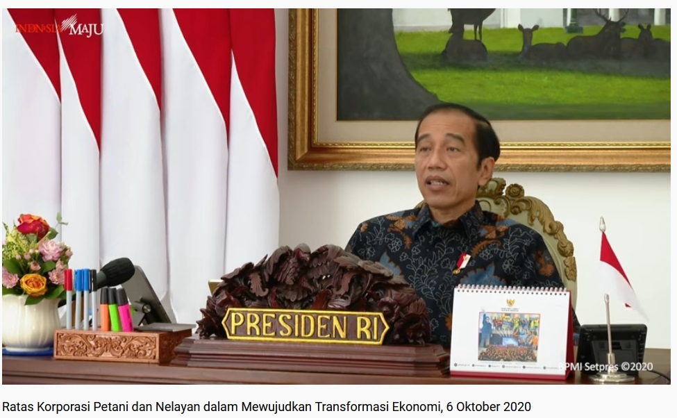 Pertanian Tumbuh Saat Pandemi, Presiden Perintahkan Bentuk Korporasi Tani Nelayan