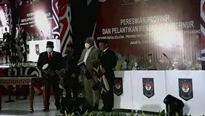 Lantik Pj Gubernur 3 DOB Papua, Begini Pesan Tito