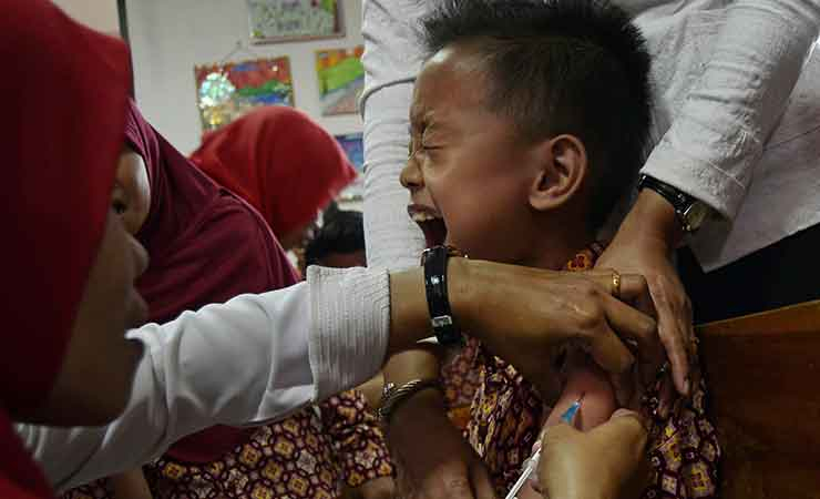Kuatir Vaksin Haram, Capaian Imunisasi Rubella di NTB Baru 45 Persen