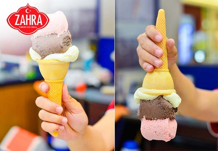 Zahra Turkish Ice Cream, Antara Sensasi dan Entertainment 