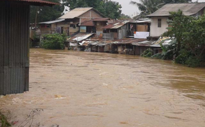 Tinggi Air 970 cm, Sungai Ciliwung di Manggarai Siaga 1