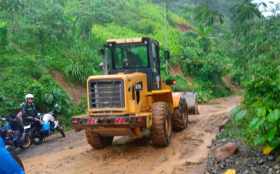 Longsor, Jalan Nasional Pidie-Aceh Barat Putus