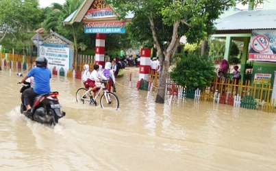 Banjir, Ribuan Murid di Aceh Utara Libur