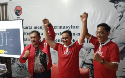 Paslon dari PDIP Hasto-Wawan Klaim Kemenangan di Pilwalkot Yogyakarta