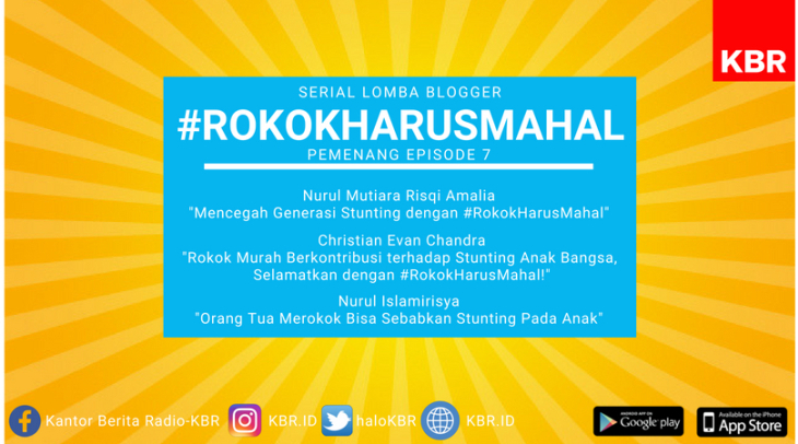 Pengumuman Lomba Blog Serial #RokokHarusMahal Episode 7 Pengumuman Lomba Blog Serial #RokokHarusMahal Episode 7